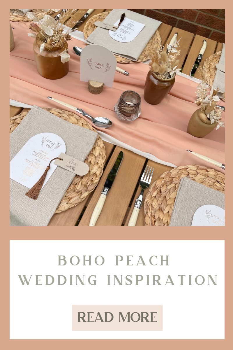 Boho Peach Wedding Inspiration