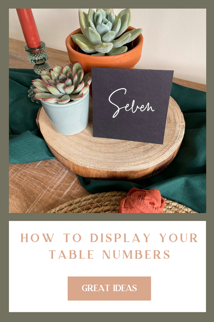 How To Display Your Table Numbers Confetti Sweethearts Wedding Styling Prop Hire Foil 3621