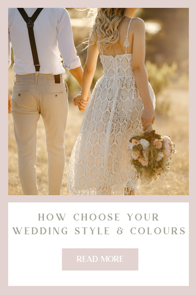 How To Choose Your Wedding Style And Colours Confetti Sweethearts Wedding Styling Prop Hire 9223