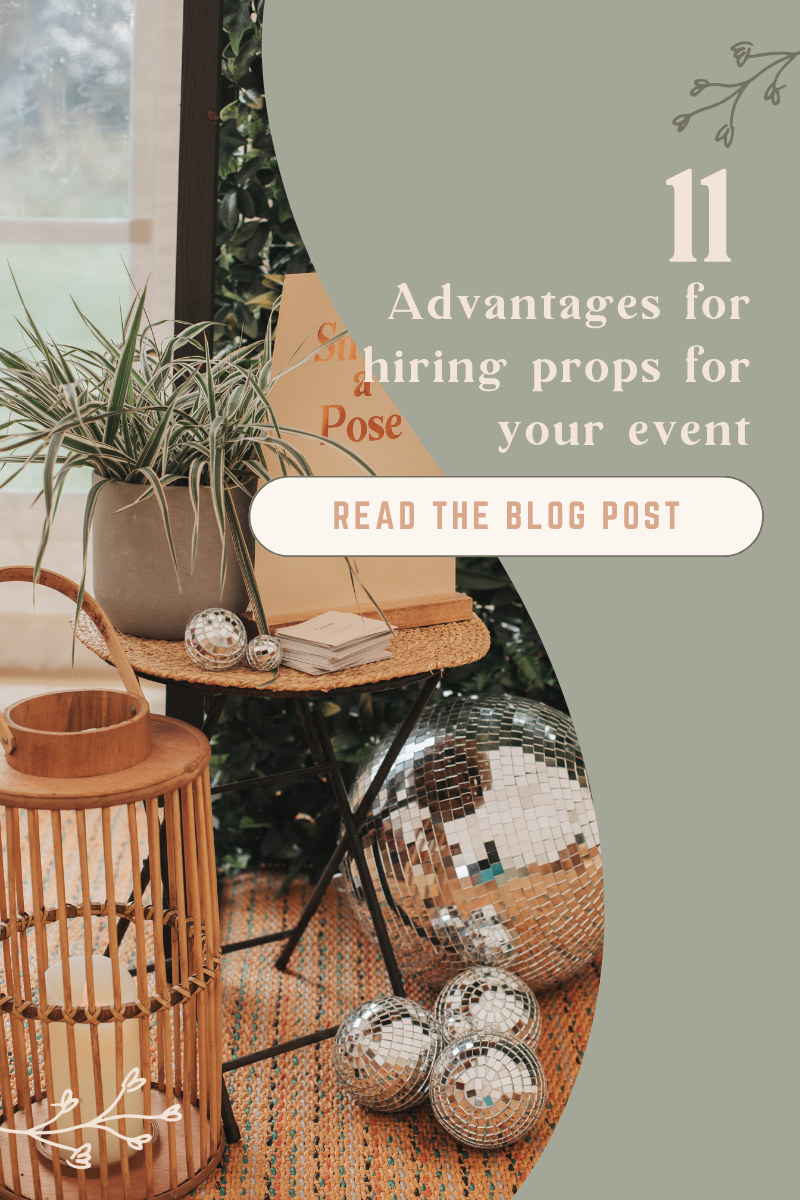 11 Advantages of hiring props for your wedding