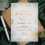Succulent Plant Bridal Shower Invitation