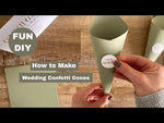 Diy Wedding Confetti Cones Kit