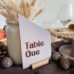 rustic bronze table numbers