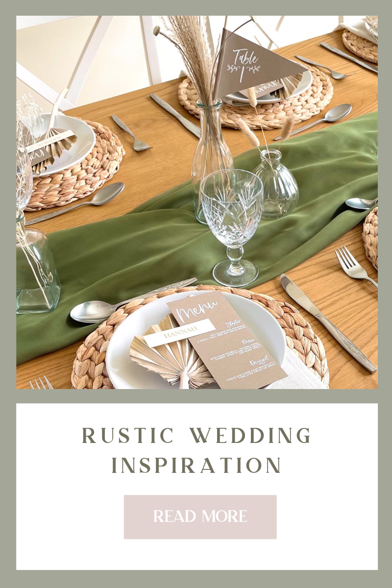 Rustic Wedding Inspiration with mood boards