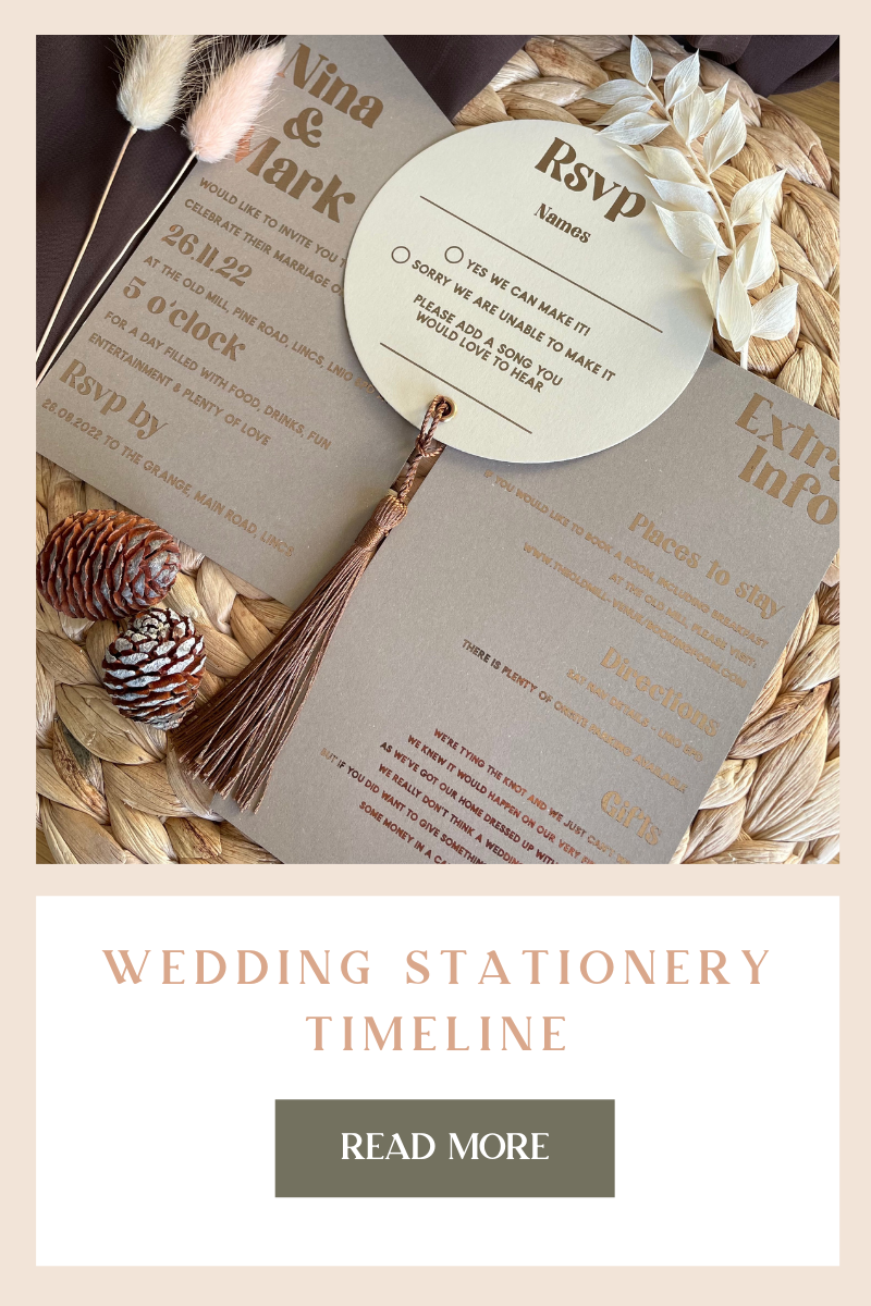 Wedding Stationery Timeline