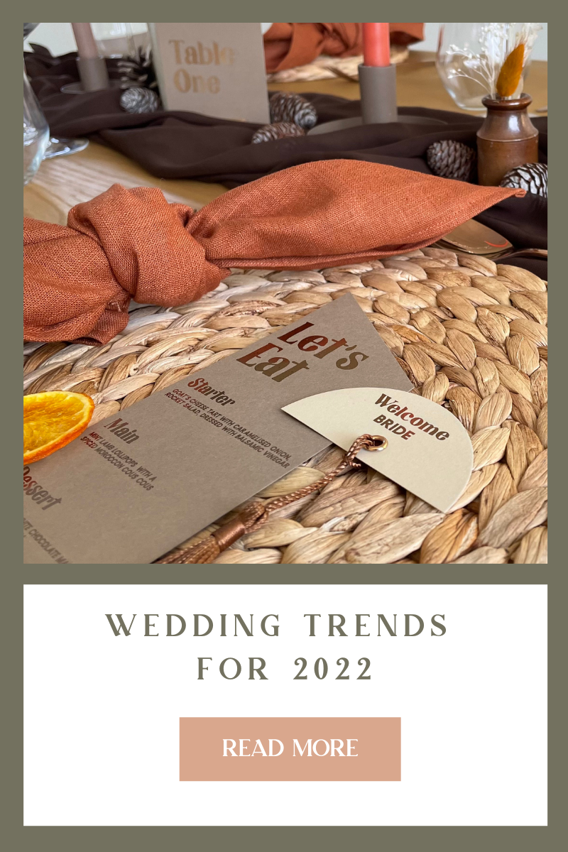 wedding trends for 2022