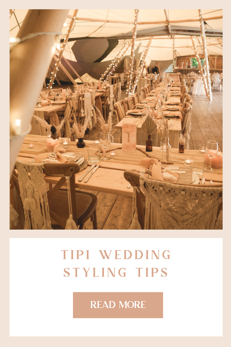 tipi wedding styling