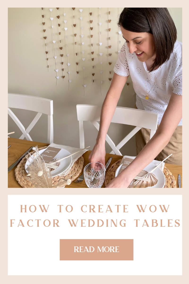 how to create wow factor wedding tables