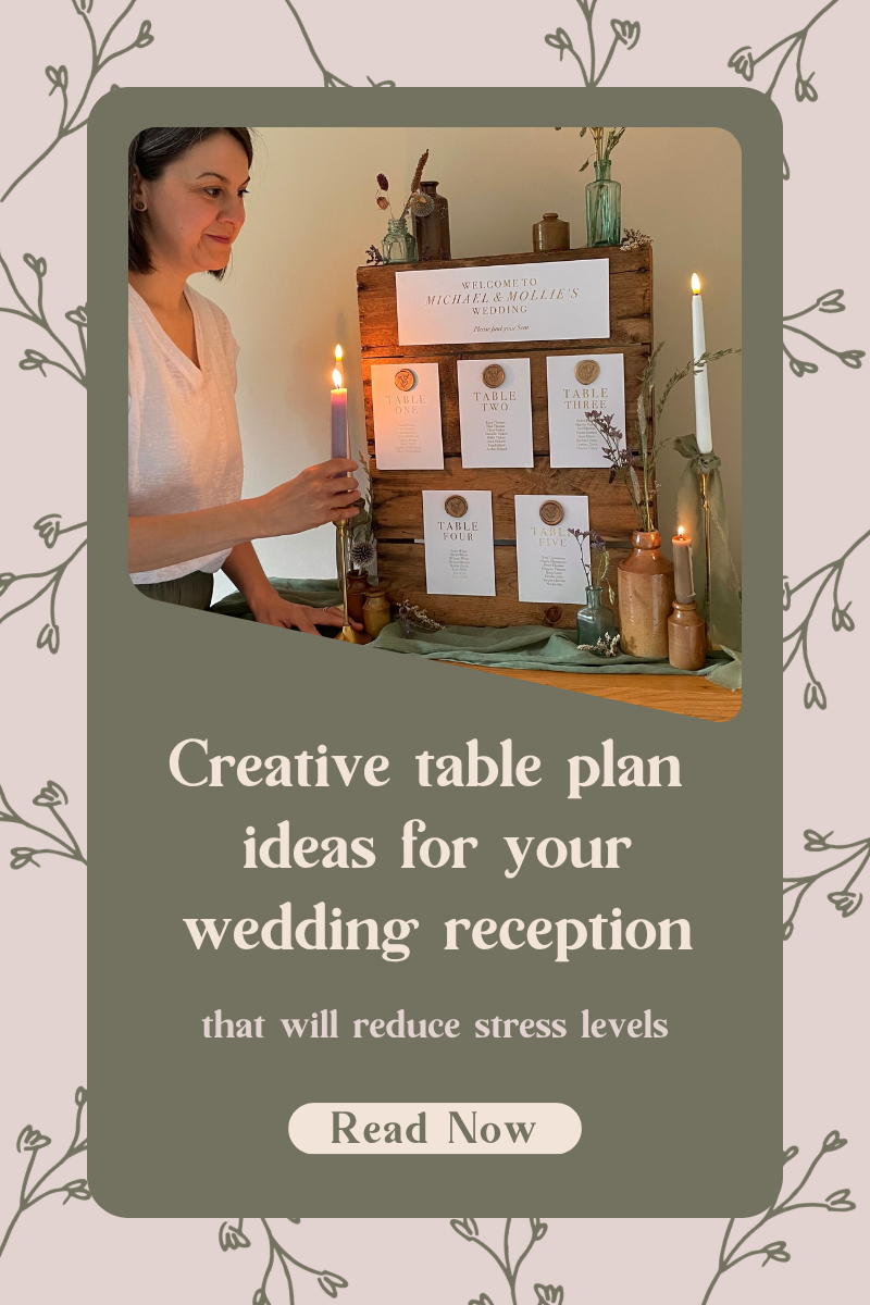 Creative table plan ideas for your wedding reception that reduce planning stress