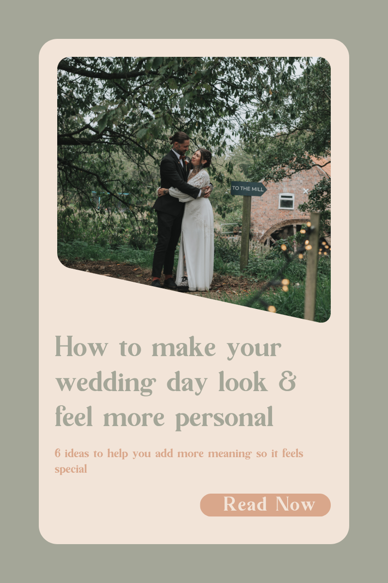 How to make your wedding day look & feel more personal