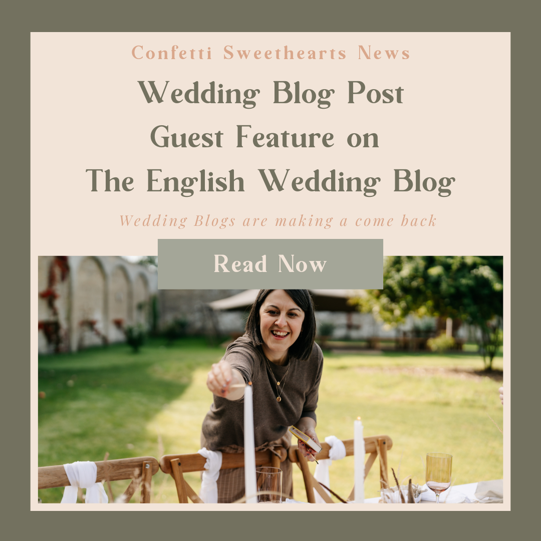 Wedding guest blog post feature on The English Wedding Blog