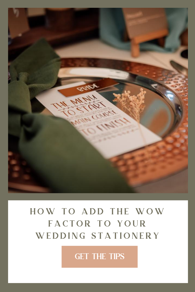 How to add the wow factor to your wedding stationery