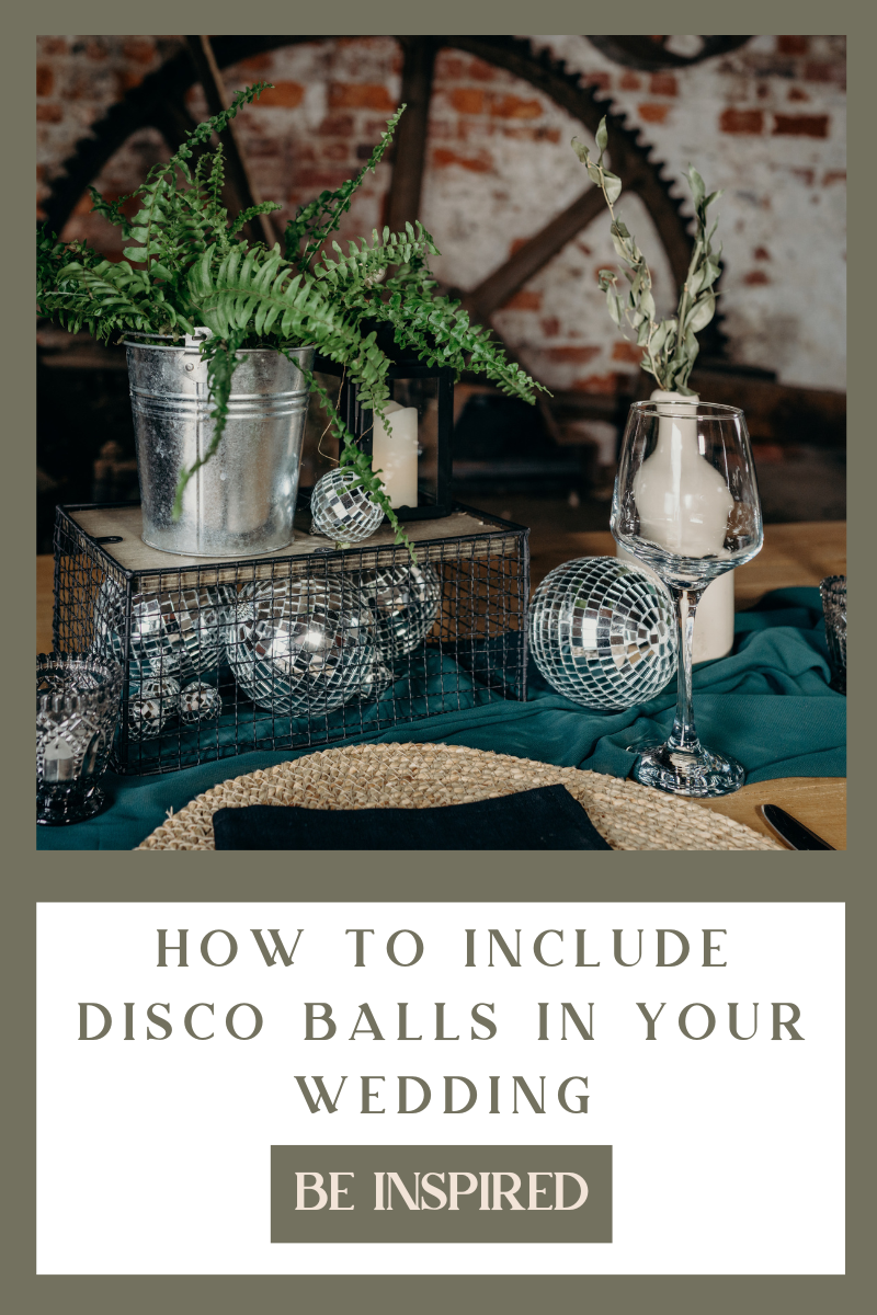 How to use disco balls in your wedding