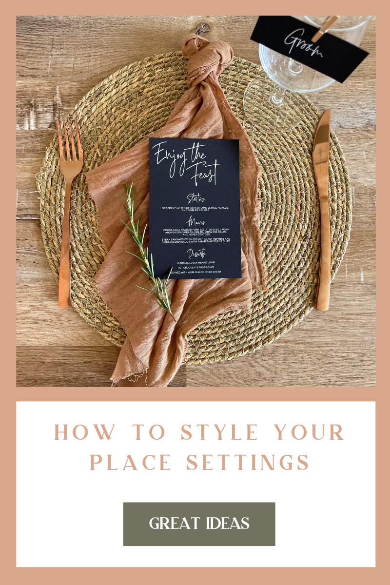 How to Style your Place Settings