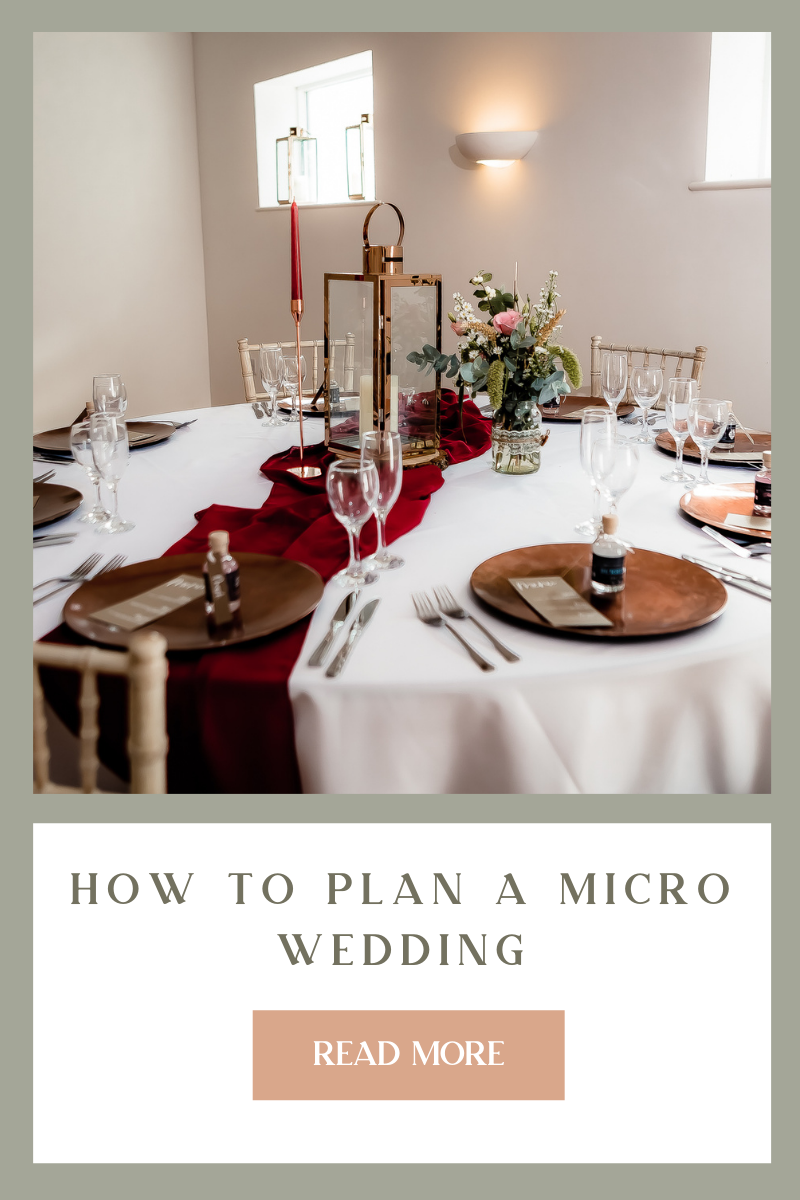 How to plan a micro wedding