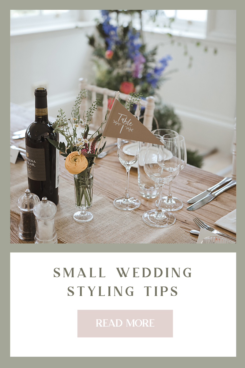 small wedding styling tips