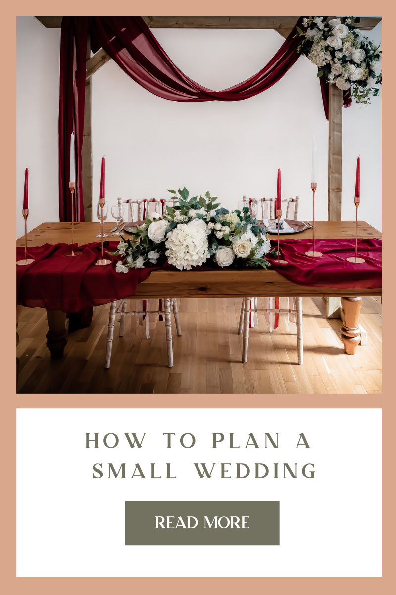 How to plan a small wedding