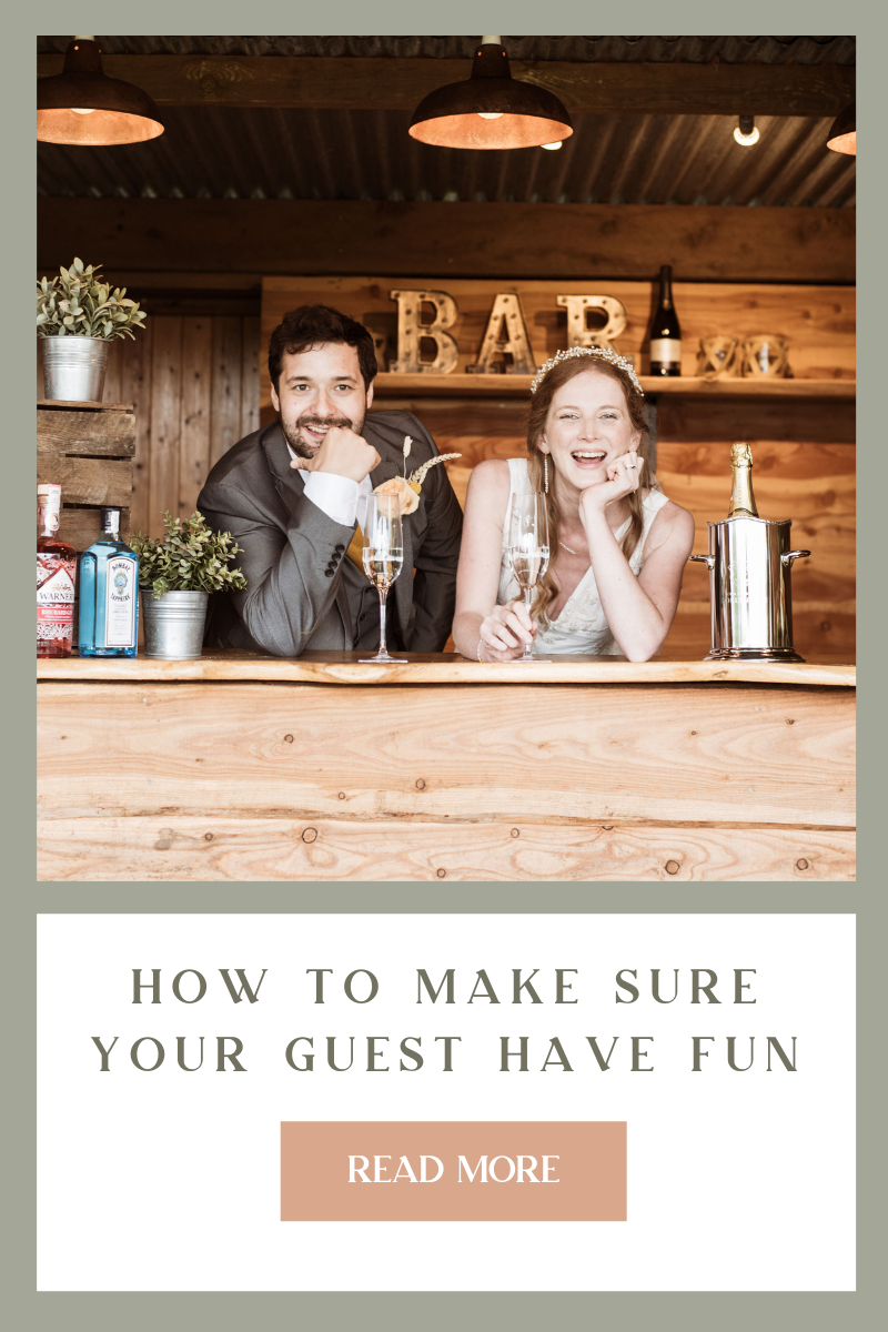 How to make sure your wedding guests have fun