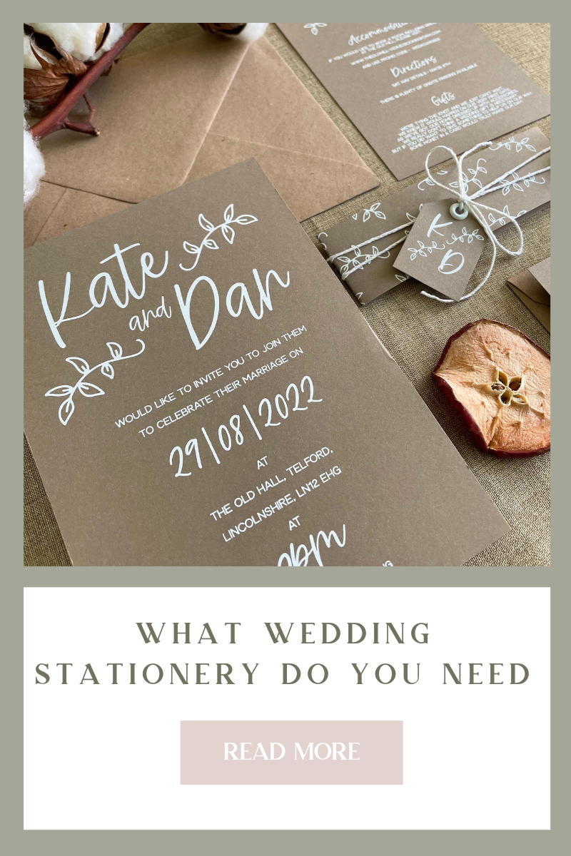 What wedding stationery do we need