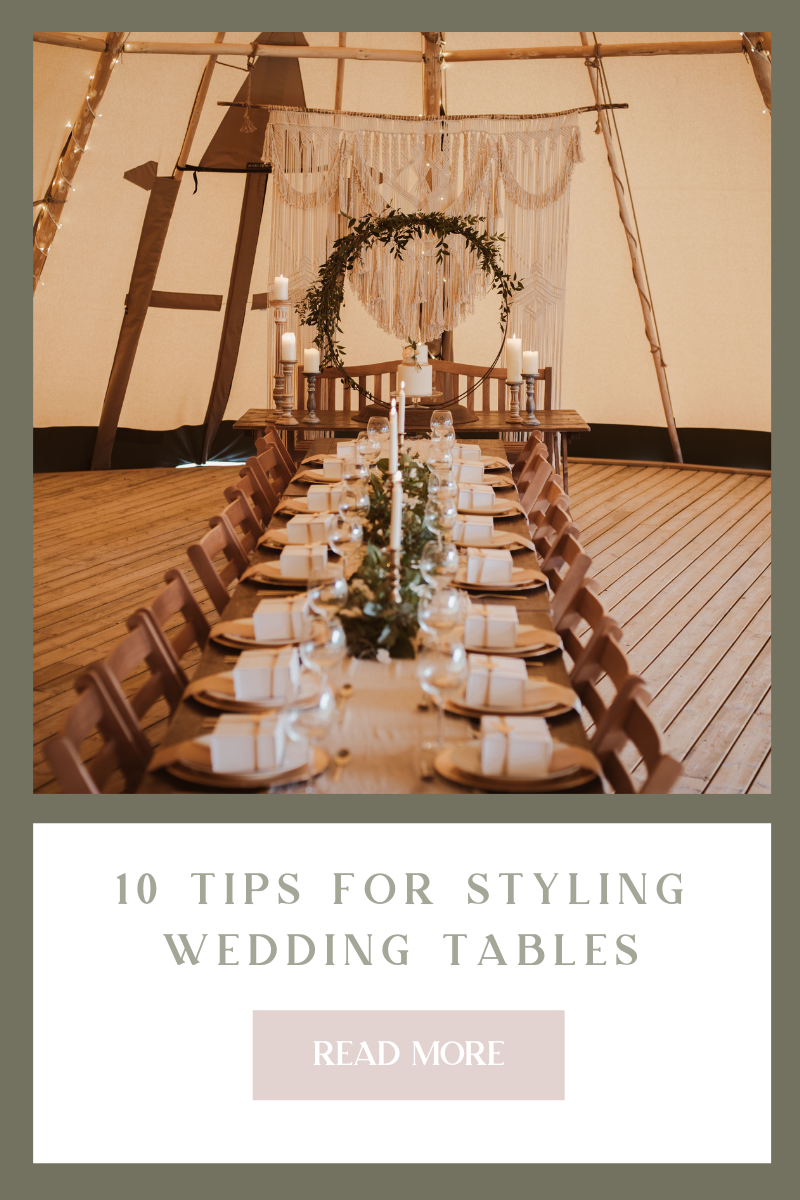 10 Tips for Styling wedding tables