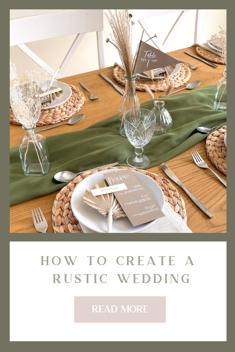 10 Ways to create a Rustic Wedding