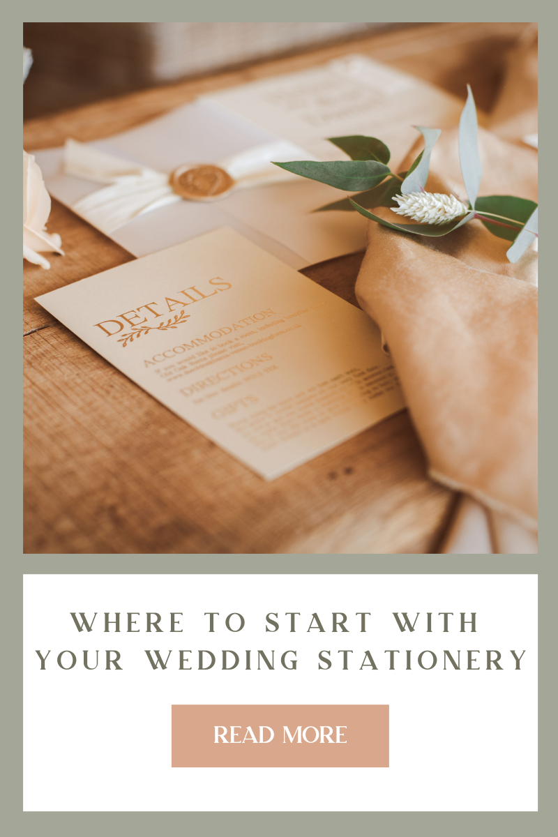 Where to start with your wedding stationery