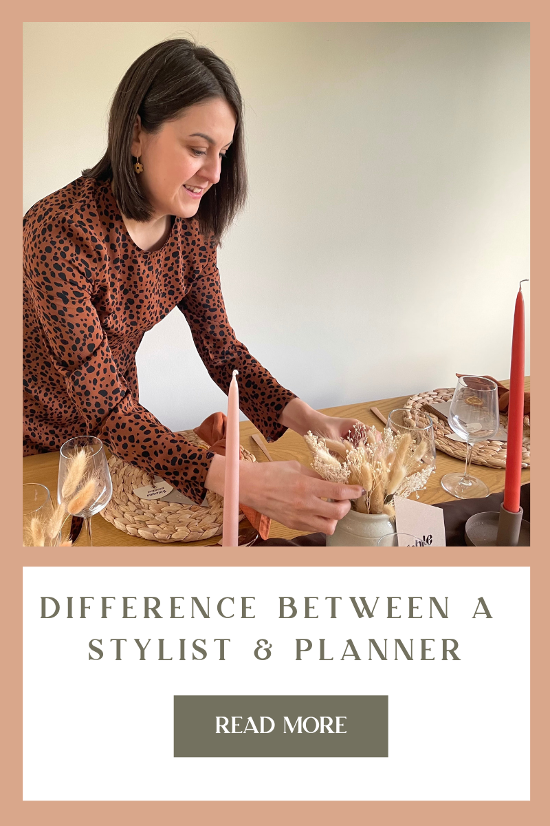 Difference between a wedding planner and stylist