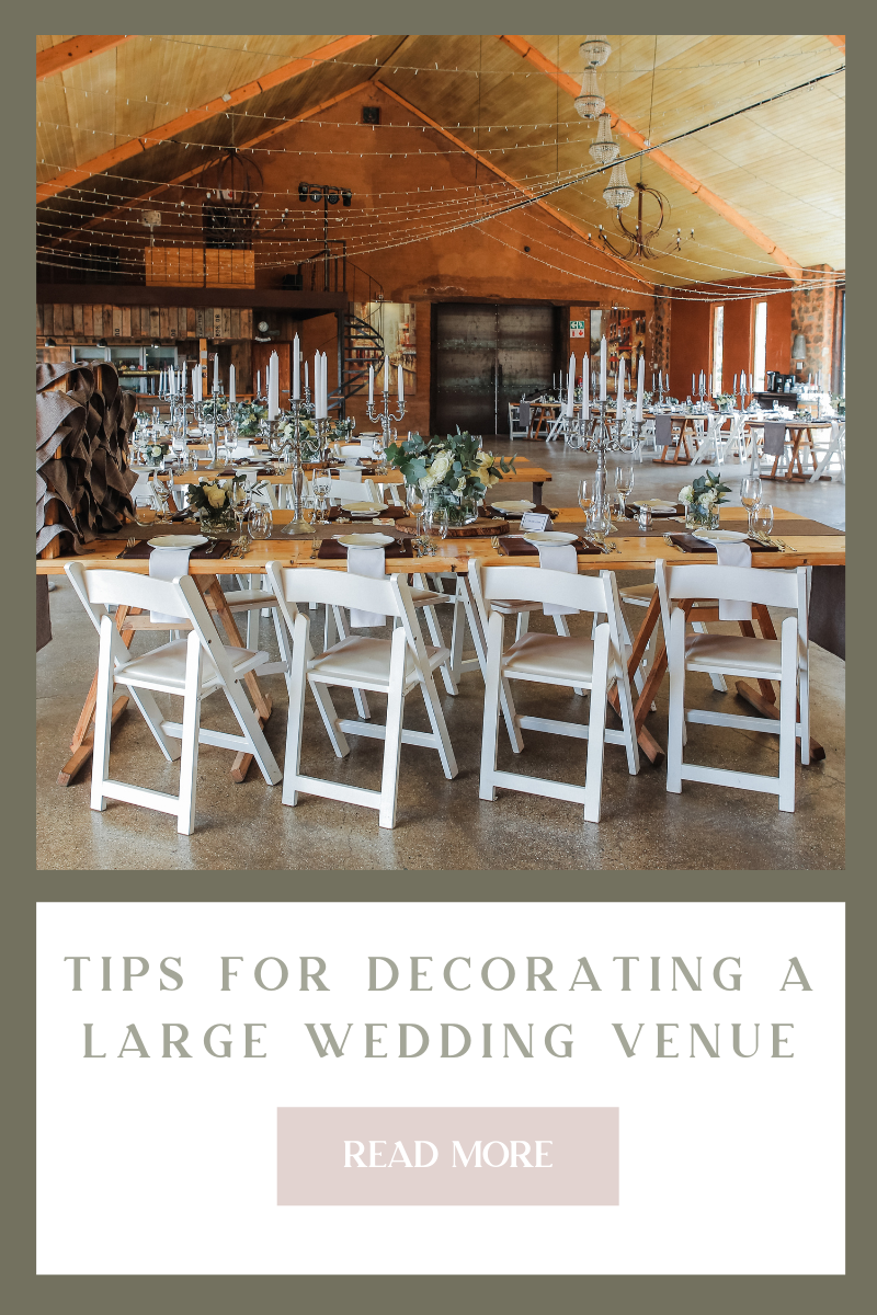 Tips for decorating a large wedding venue