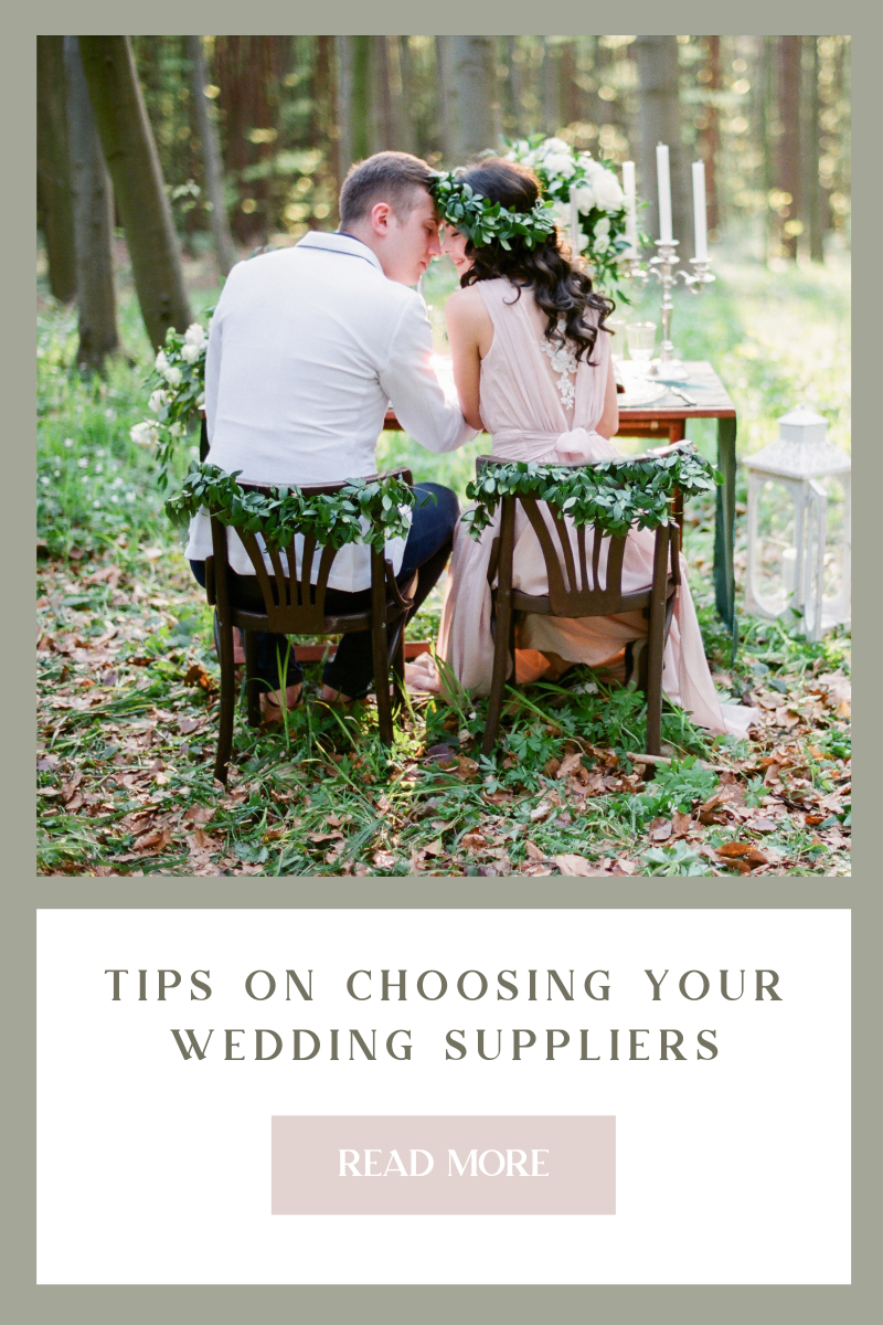 Tips on choosing your wedding suppliers