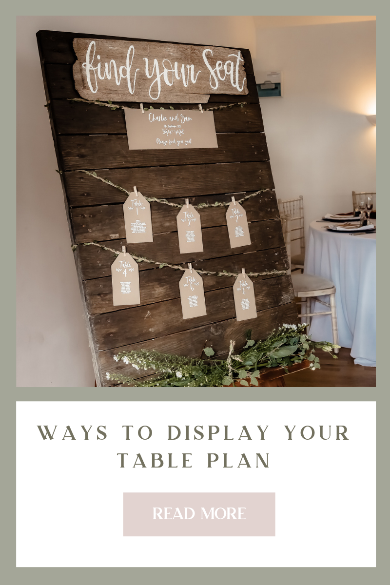 Tips on how to display your Table Plan