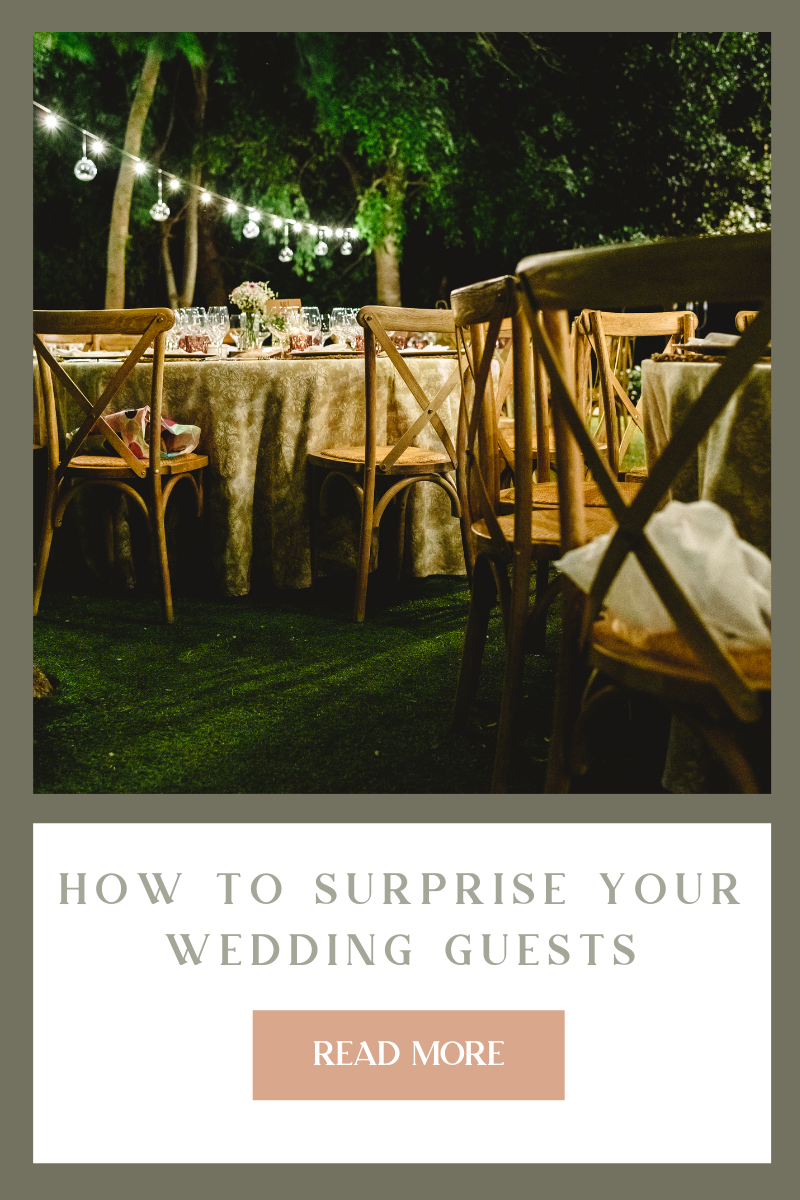 How to surprise your wedding guests