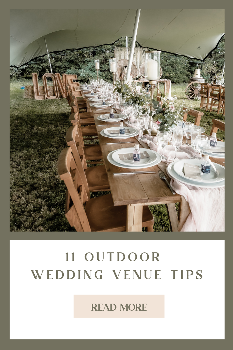 11 Tips to plan an outdoor wedding