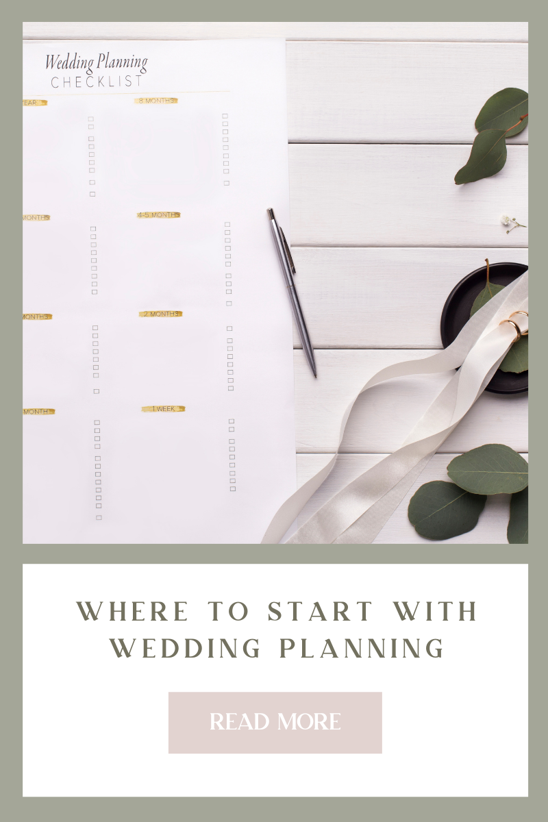 The first five steps to help you get started with wedding planning