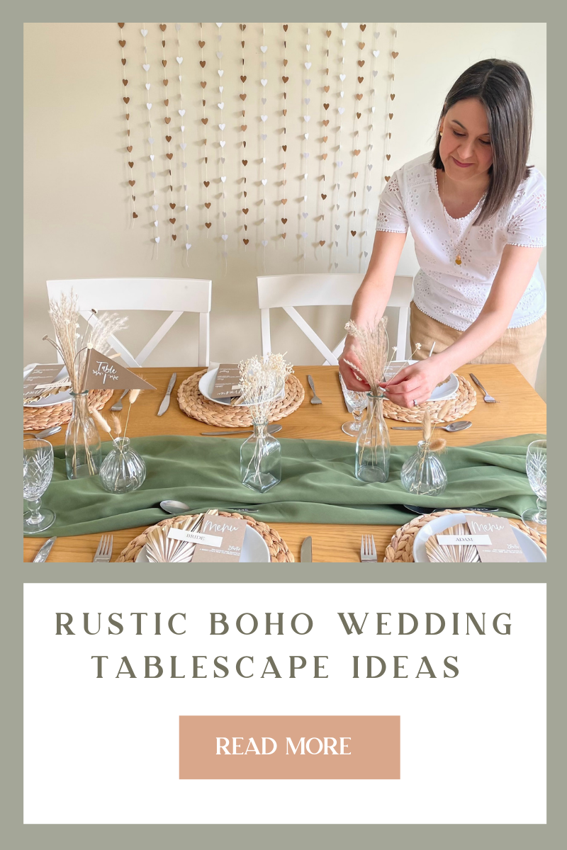 Rustic Boho Wedding Tablescape Ideas