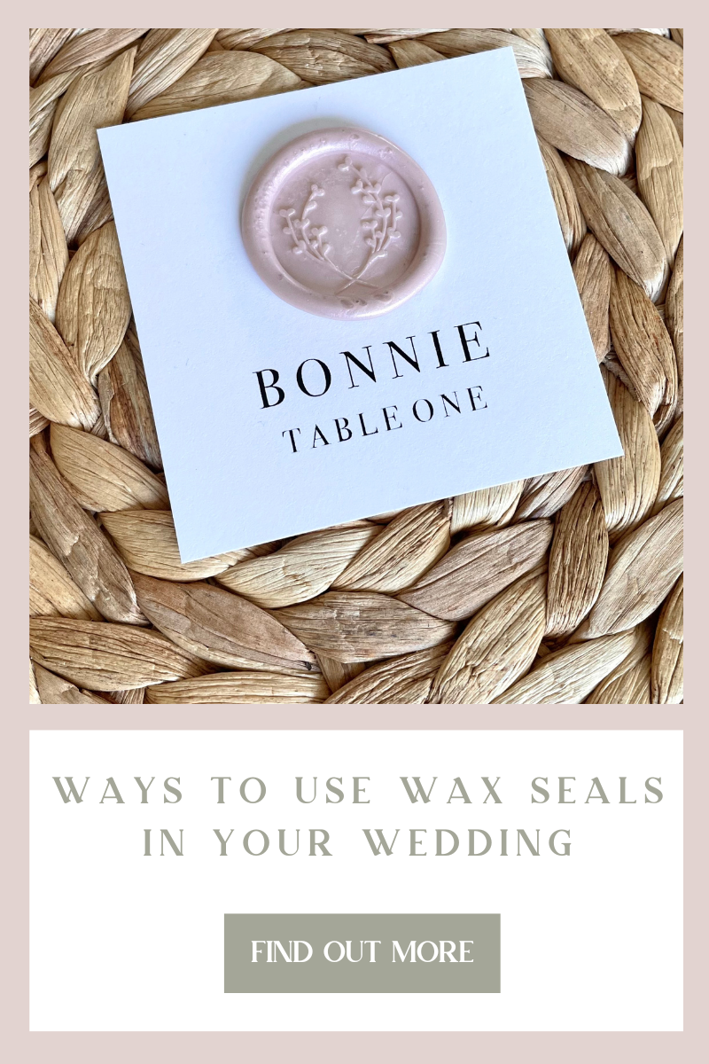 Ways to use Wax seals in your wedding stationery