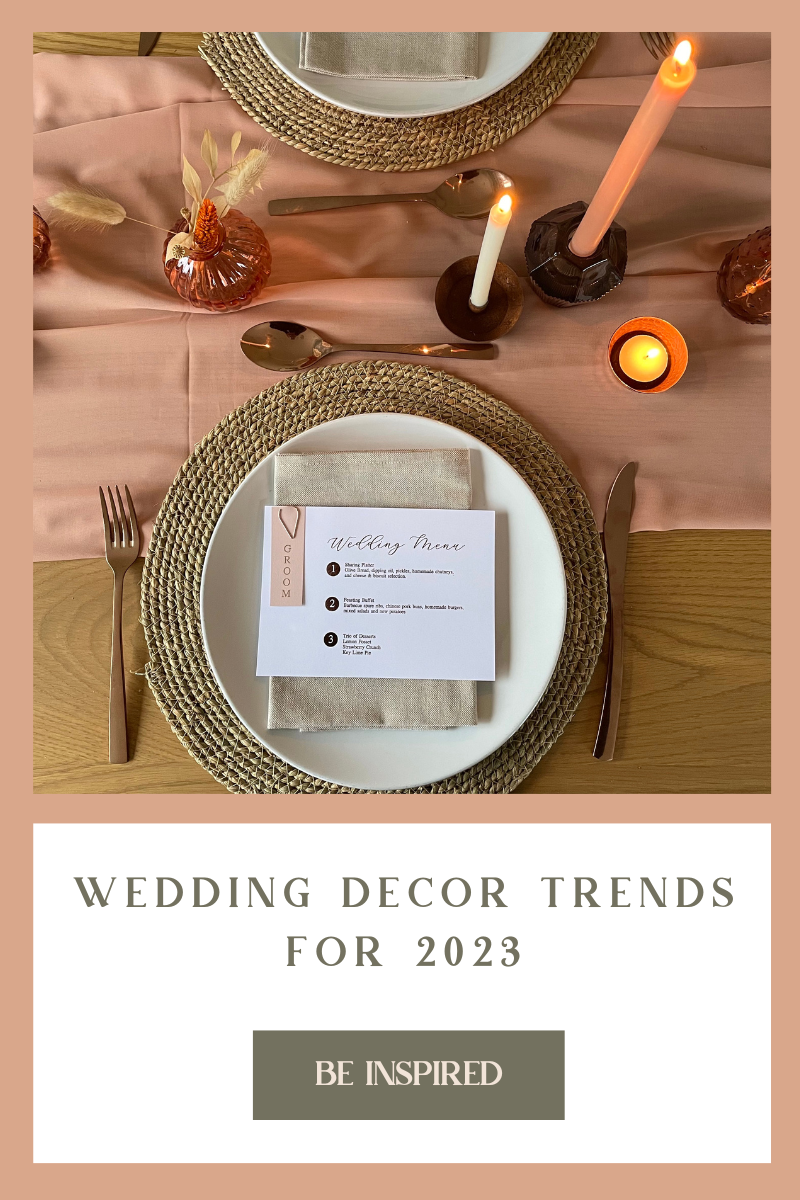 Wedding Decor Trends for 2023