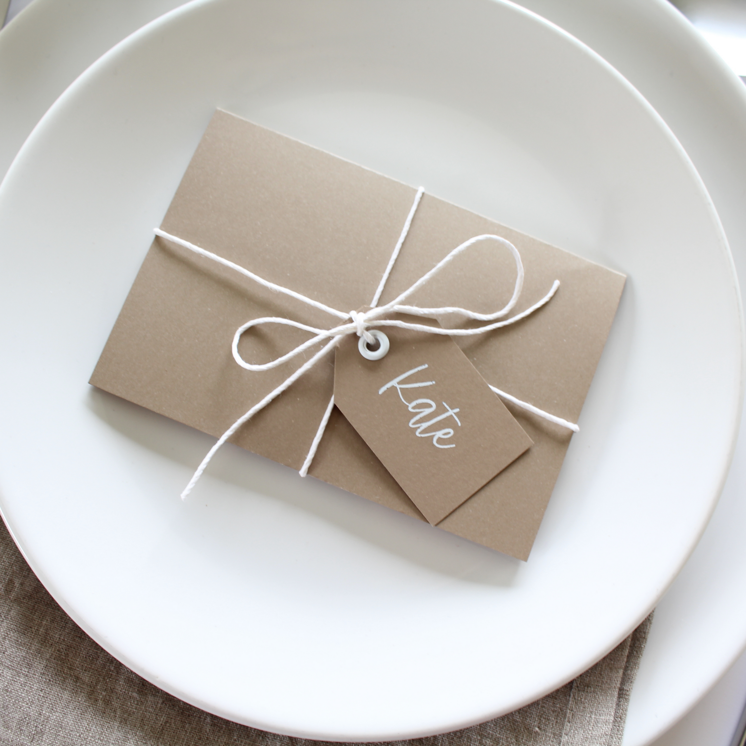 Wedding place setting ideas