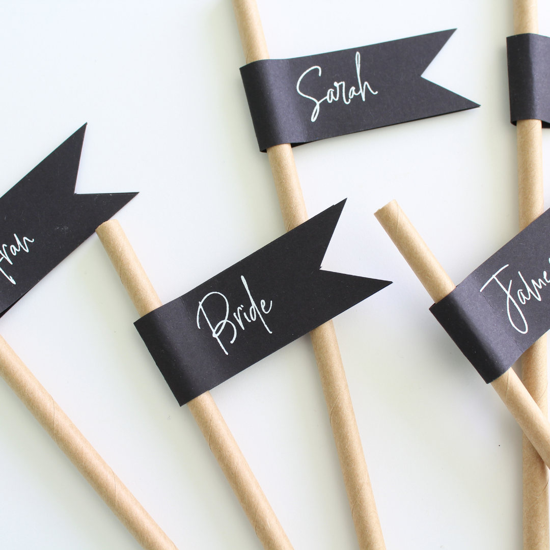 wedding drink straws for wedding bar, drinks station or drinks on arrival