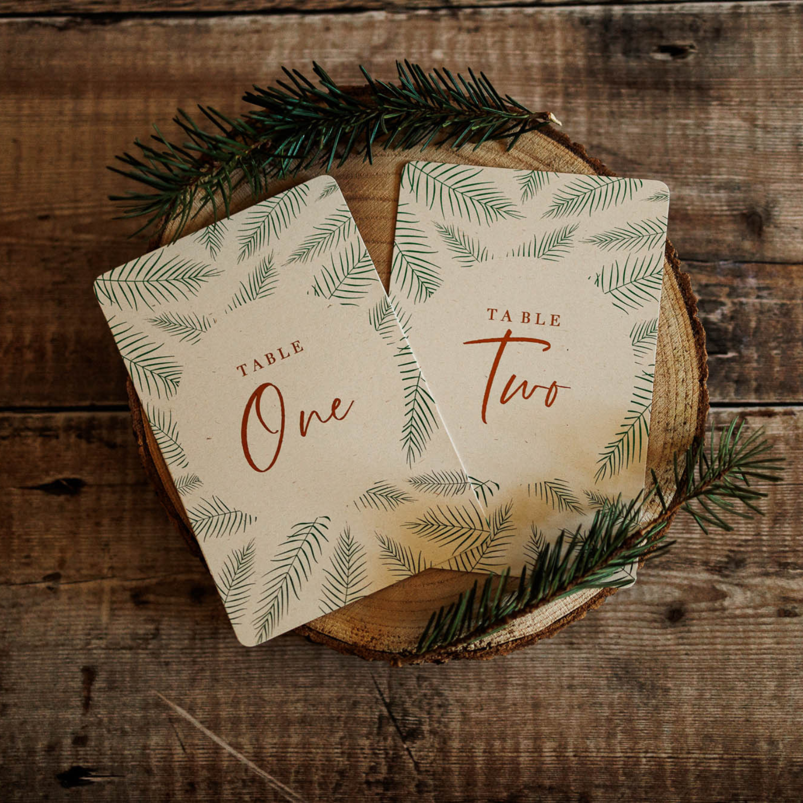 Tropical Fern Leaves Table Numbers – Confetti Sweethearts | Table ...