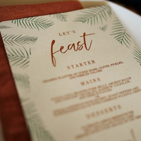 feasting menu for a grazing table for a party, bridal shower or wedding