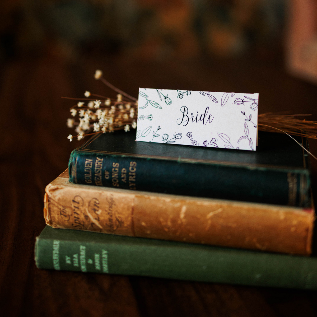 Botanical Floral Folded Place Cards