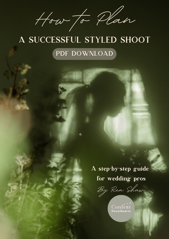 How to plan a styled shoot for wedding pros digital guide