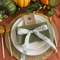 autumn bow ribbons for table stying