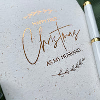 copper foil christmas card