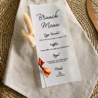 vellum menu for brunch