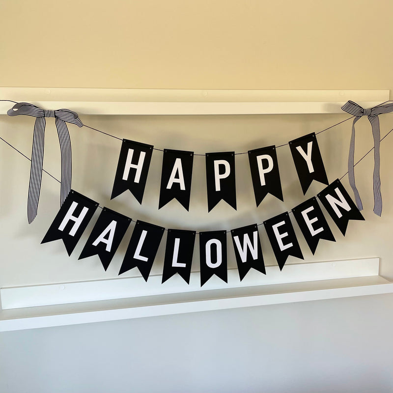 happy halloween banner for home decorating
