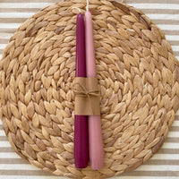 Tapered Candles Pink Duo