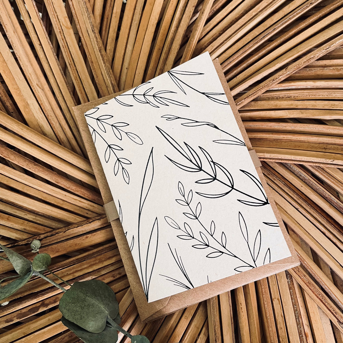 mini botanical note cards