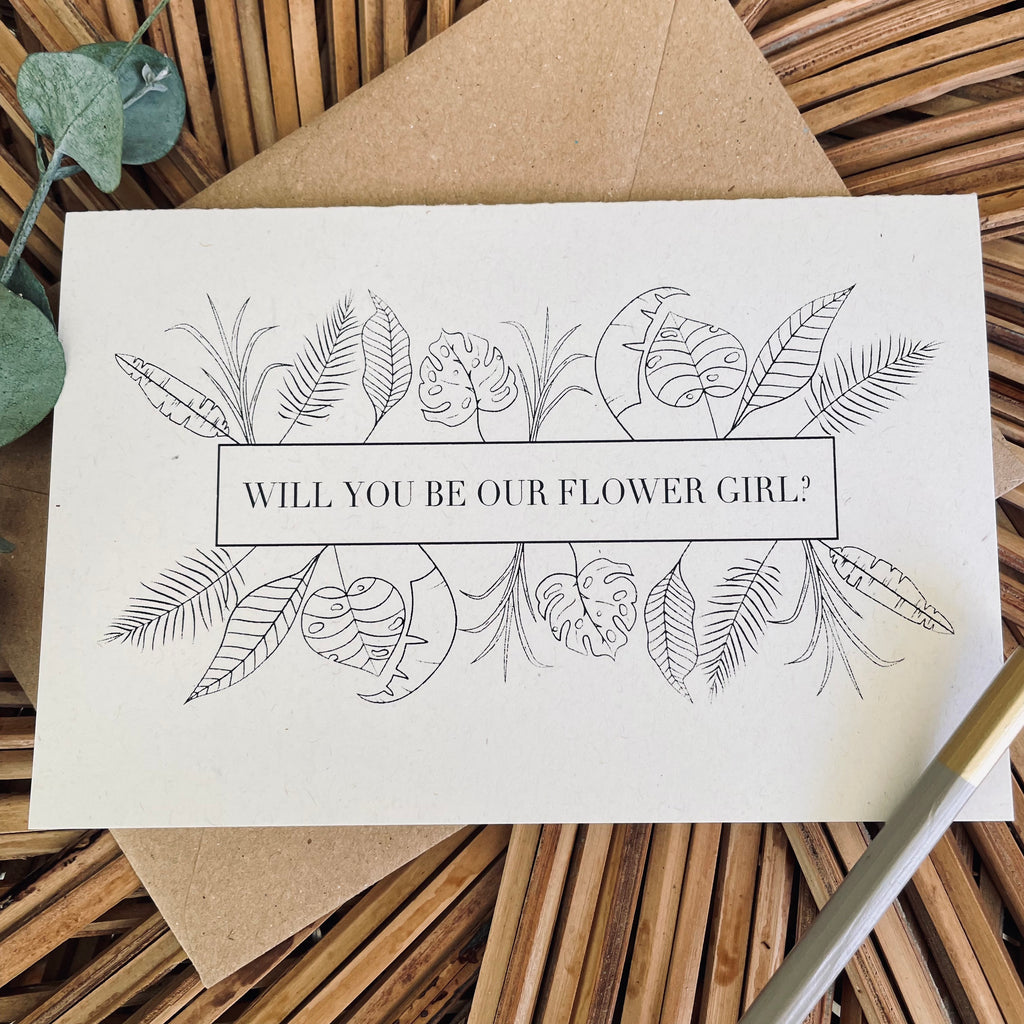 will you be our flower card nature card