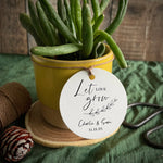 Let Love Grow Plant Favour Tags for Wedding | Bridal Shower | Engagement